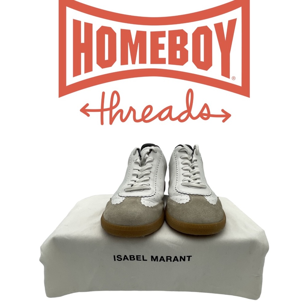 Isabel Marant White and Black Sneakers